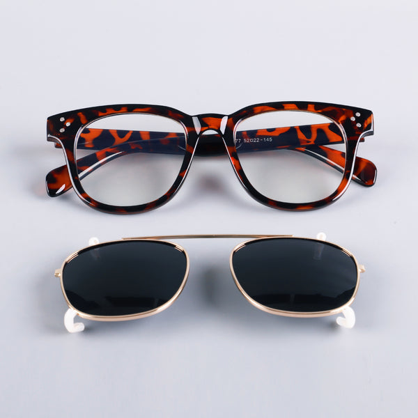 Verso tortoise - charcoal clip-on